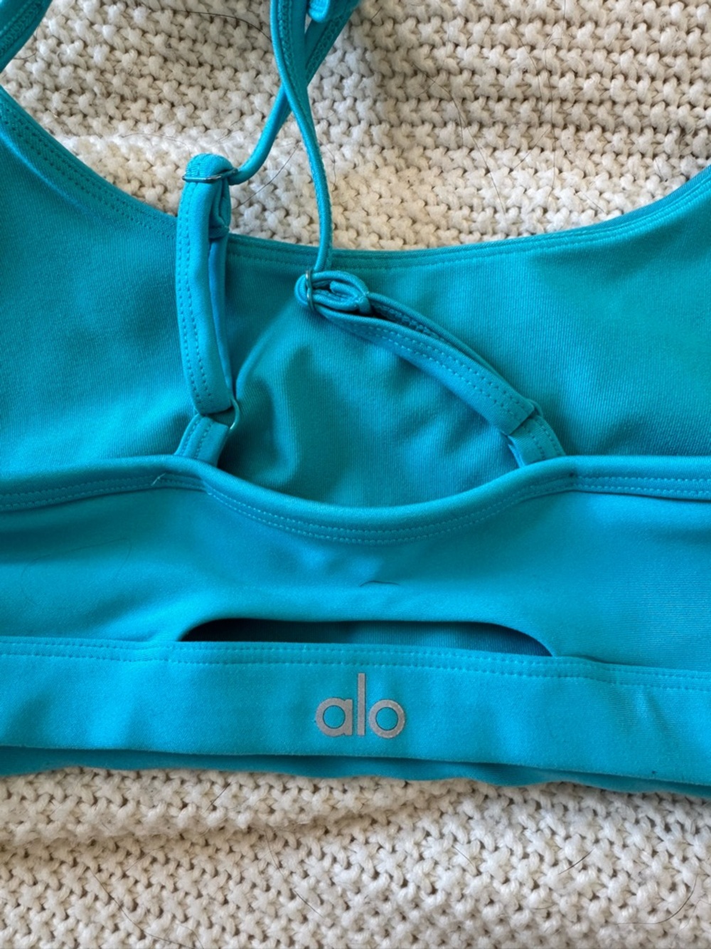 ALO Yoga Bright Teal Active Bra